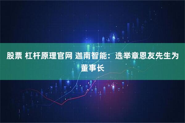 股票 杠杆原理官网 迦南智能：选举章恩友先生为董事长
